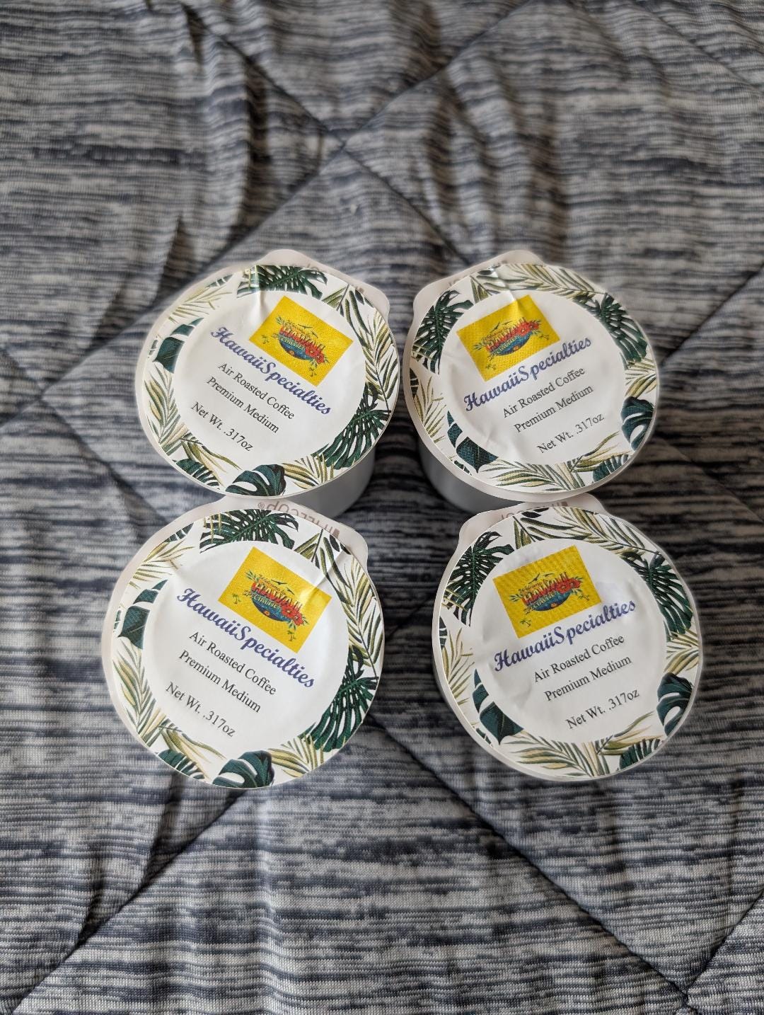 100% Kona Coffee K-Cups – Hawaiian Medium Roast, 4 Count