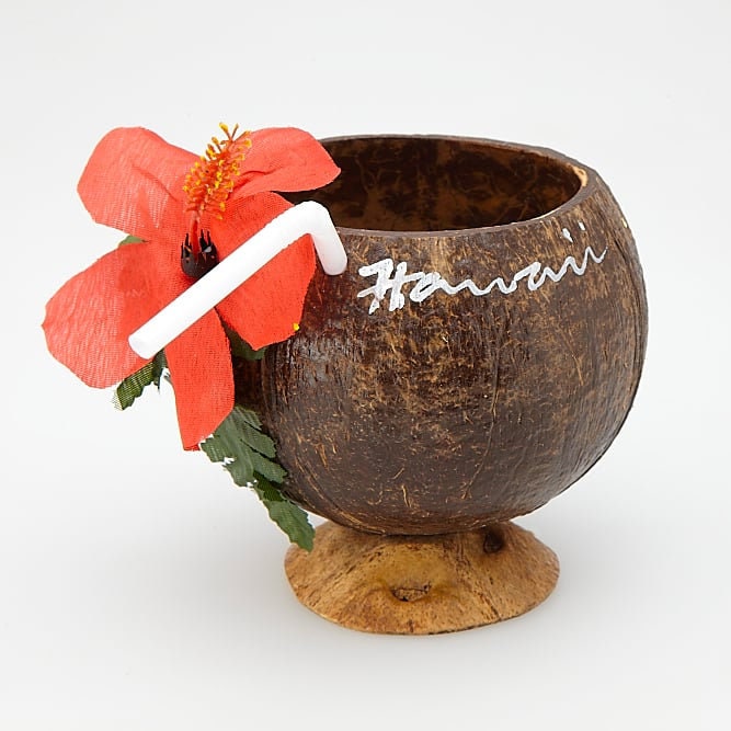 Handmade Coconut Cups – Hawaiian Luau Party Drinkware, Real Coconut Shell (2‑Pack, Eco‑Friendly)