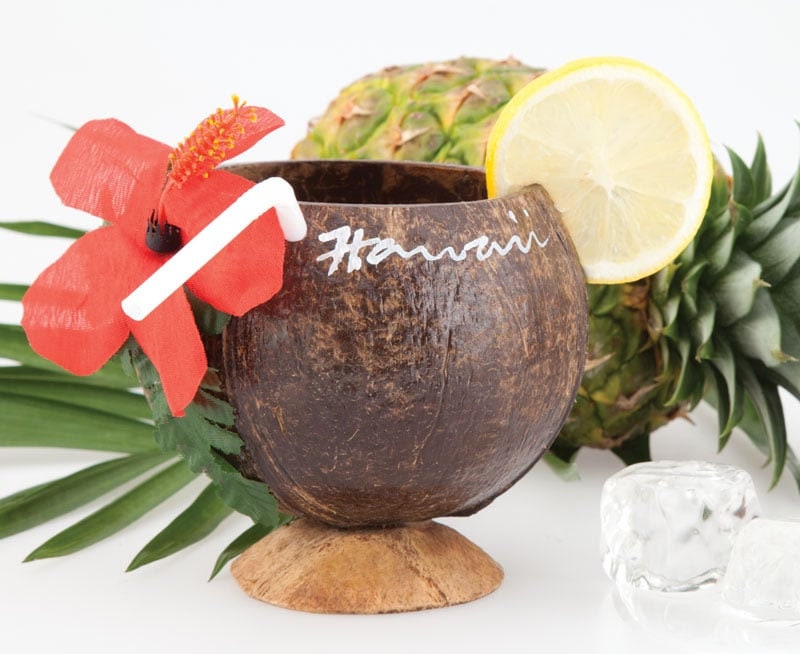 Handmade Coconut Cups – Hawaiian Luau Party Drinkware, Real Coconut Shell (2‑Pack, Eco‑Friendly)