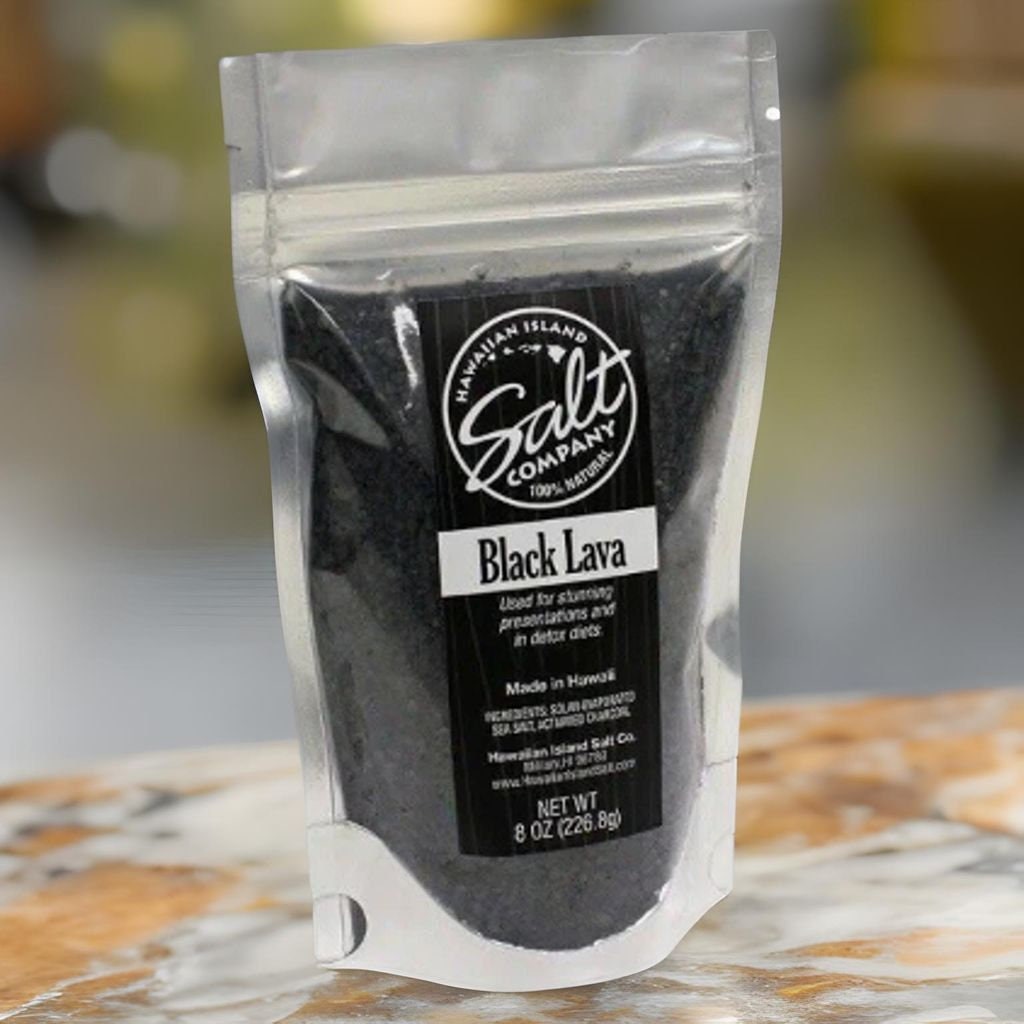 Hawaiian Black Lava Salt: Bath, Spa & Rituals - 8 oz