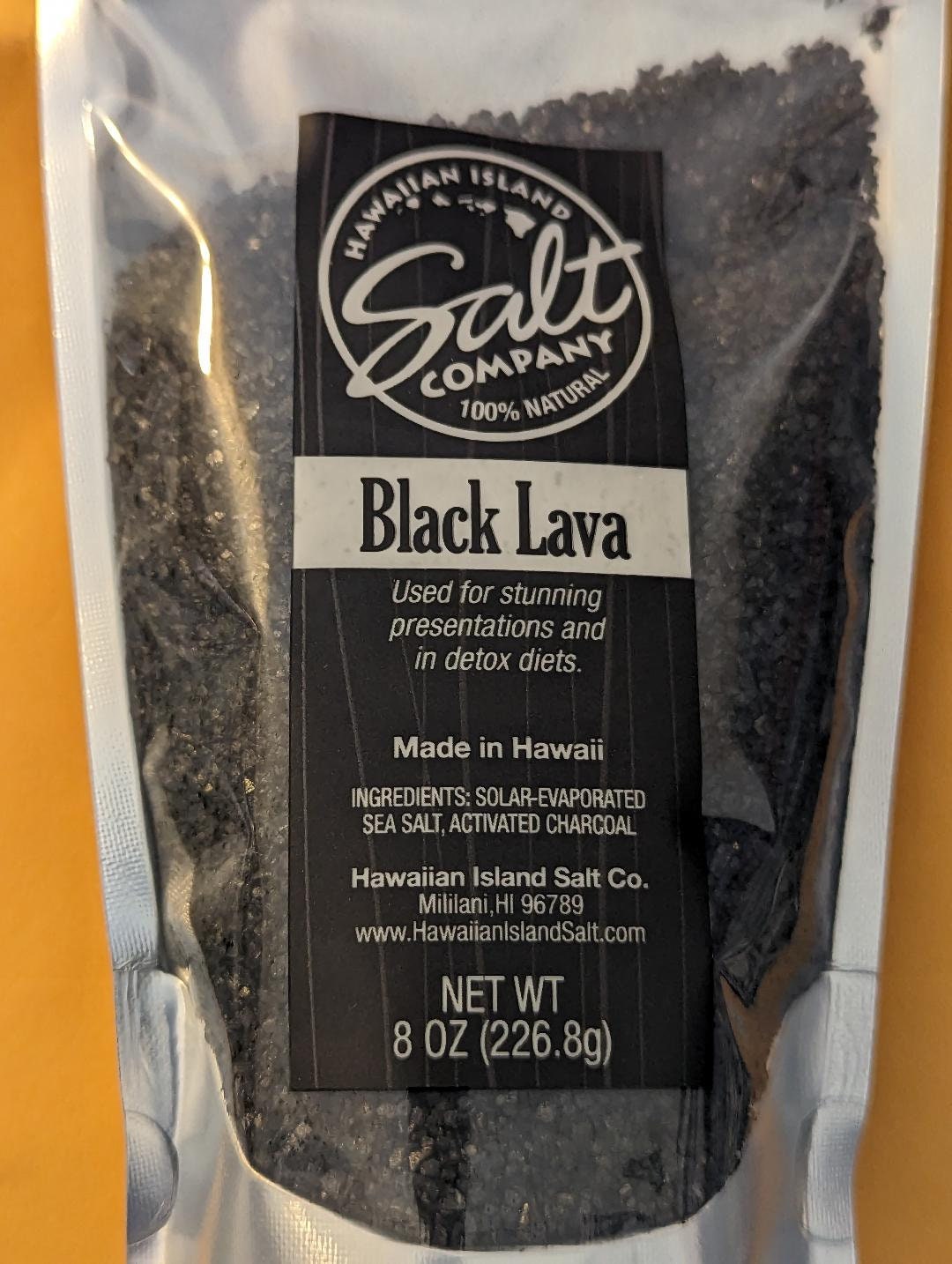 Hawaiian Black Lava Salt: Bath, Spa & Rituals - 8 oz