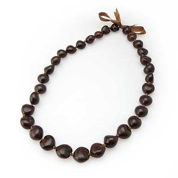 Brown Kukui Nut Specialty Lei Graduation Senior Party Lei