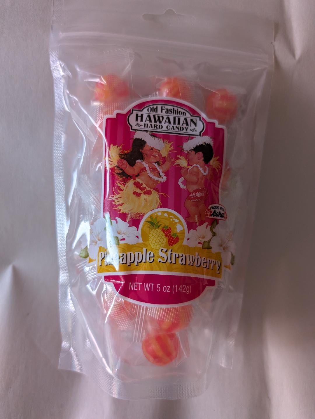 Pineapple Strawberry Hard Candy Tropical Snacks Treats Gift Giving 5oz