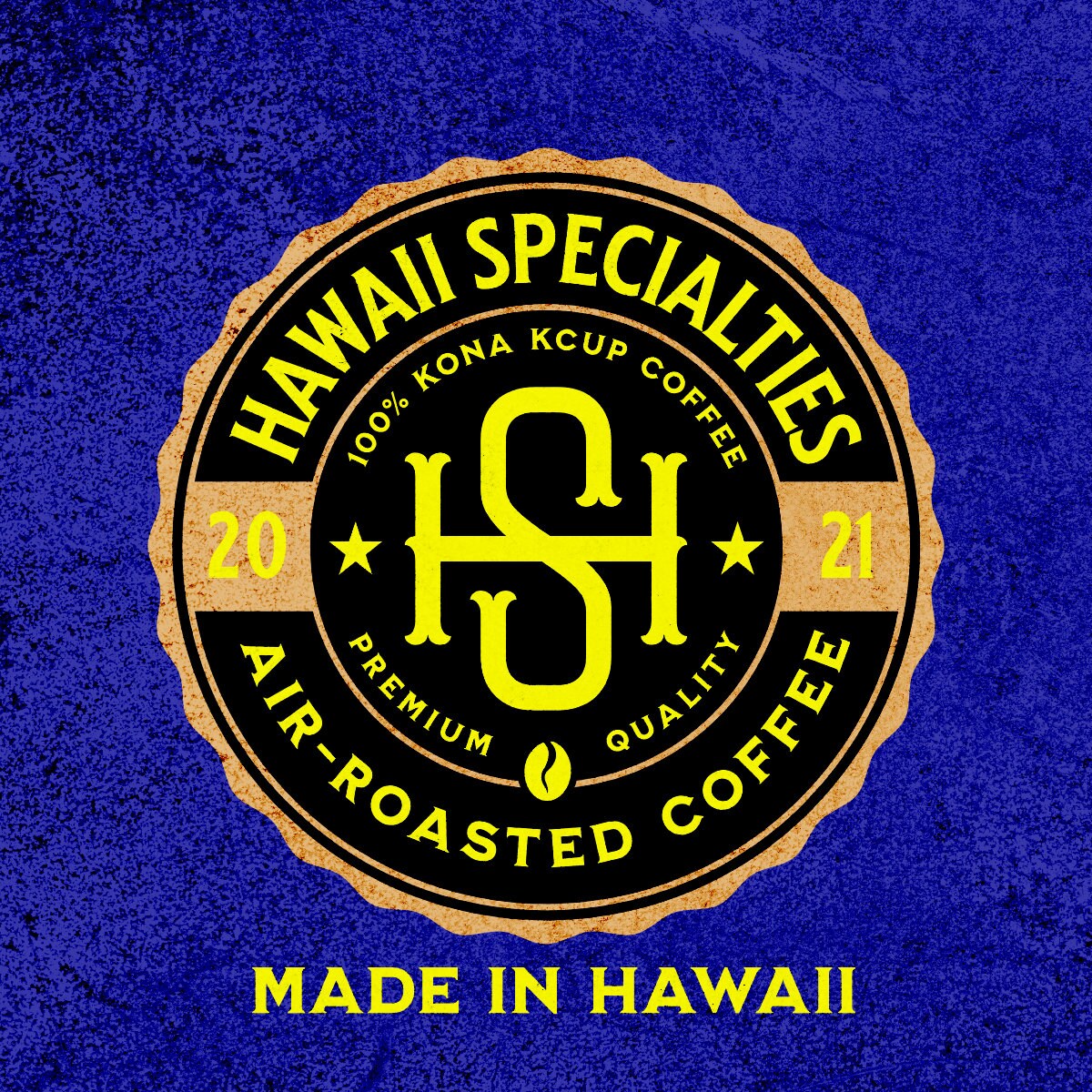 100% Kona Coffee K‑Cups – Hawaiian Air Roasted Single‑Serve Pods (12 Pack)