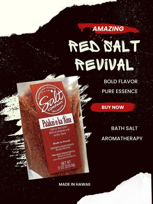 Hawaiian Red Alaea Sea Salt – Lava Bath Soak, Spa Aromatherapy Salt (Coarse)