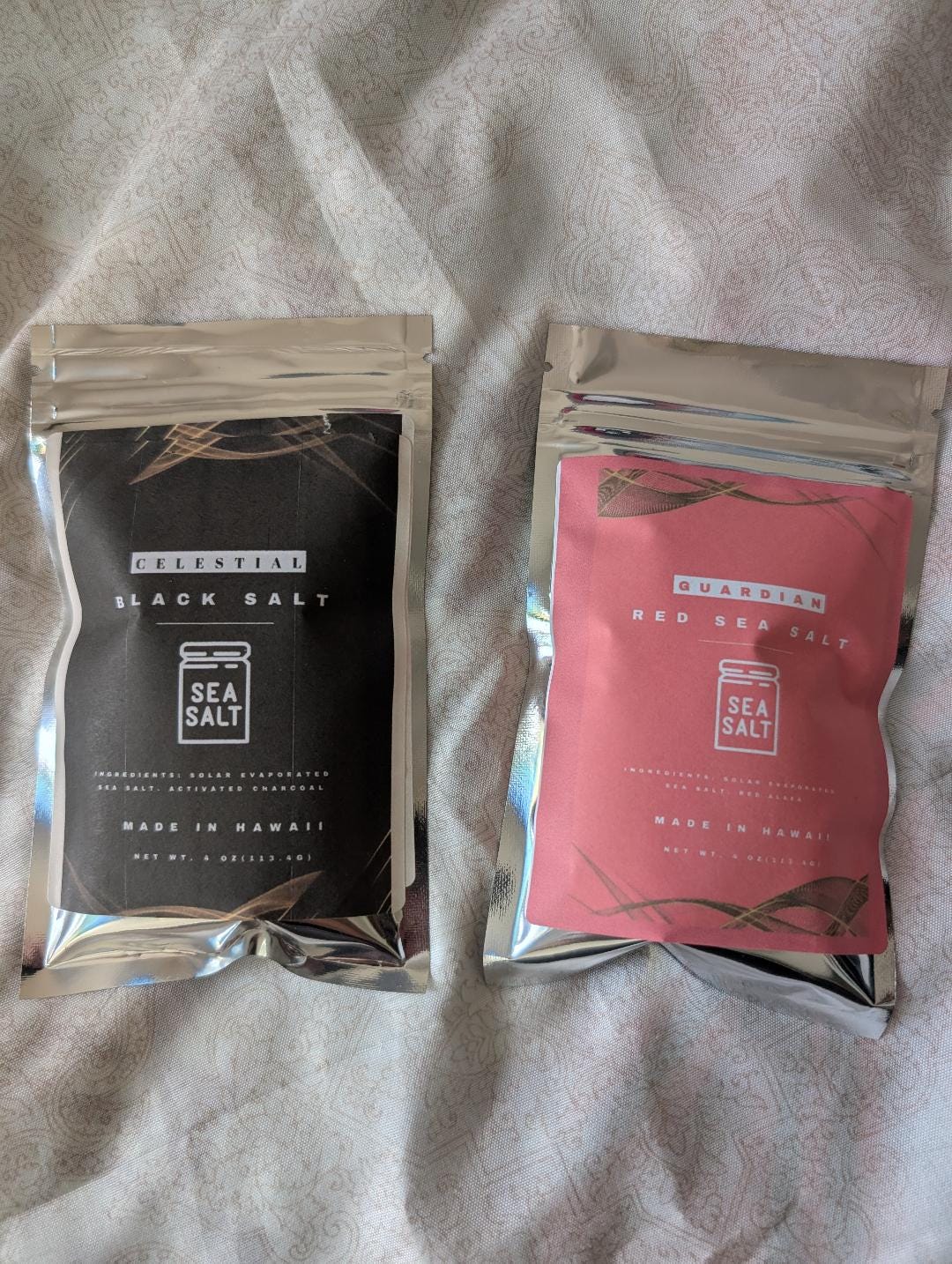 Black and Red Hawaiian Sea Salt: Witchcraft Aromatherapy Set