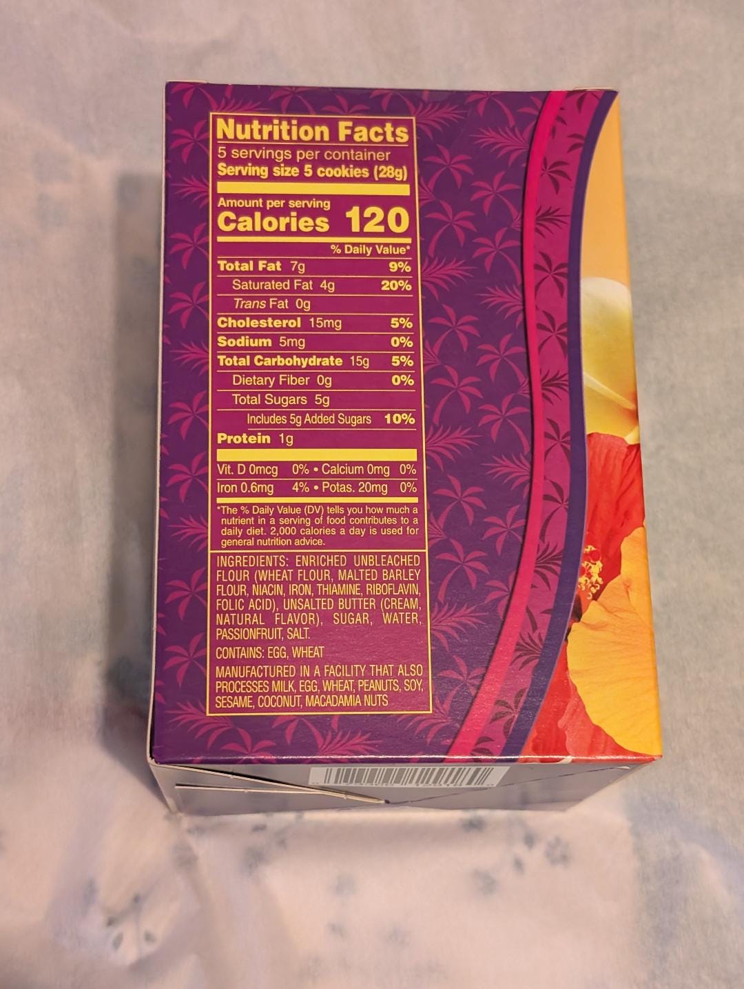 Kona Coffee Macadamia & Lilikoi Shortbread Cookies Duo, Aloha Cookie Collection