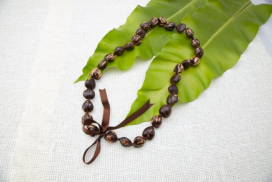 Vintage Tiger Kukui Nut Specialty Lei Graduation Senior Lei