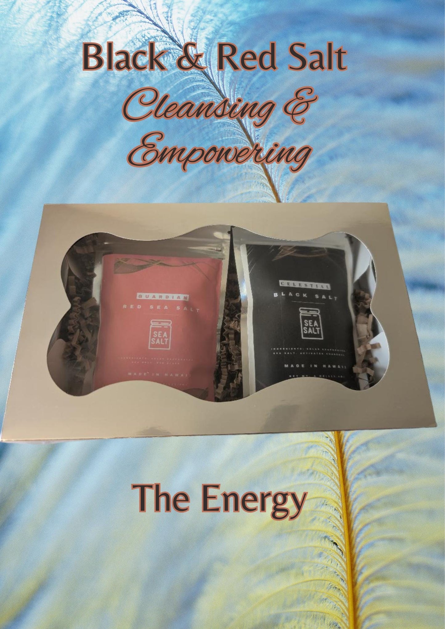 Black and Red Hawaiian Sea Salt: Witchcraft Aromatherapy Set