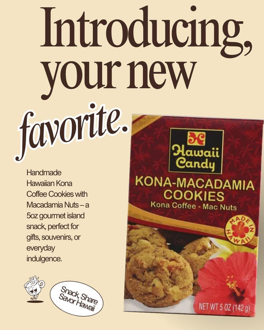 Kona Coffee Macadamia Cookies – Hawaiian Gourmet Snack, Made in Hawaii