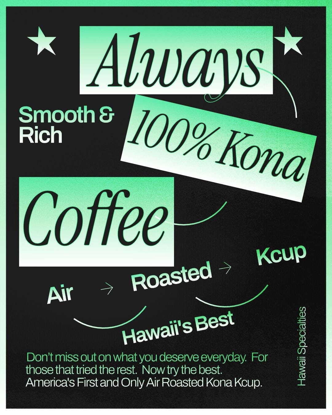 100% Kona Coffee K‑Cups – Hawaiian Air Roasted Single‑Serve Pods (12 Pack)