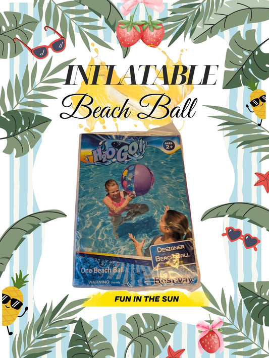 Inflatable Beach Ball: Designer Purple, Fun for Pool and Parties (Ages 3+)