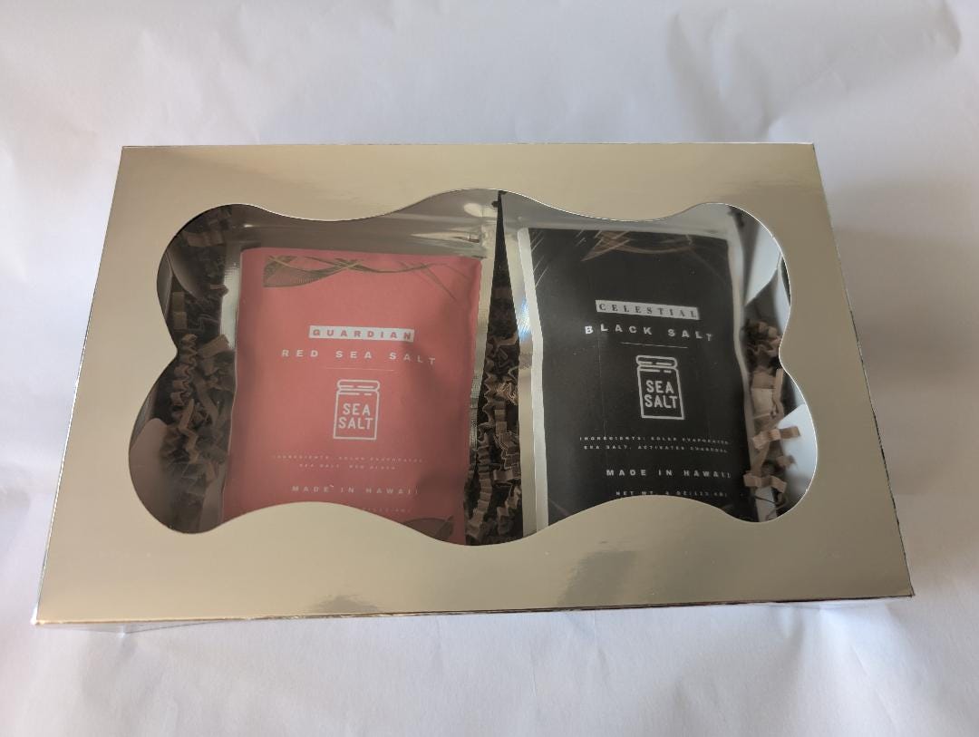 Black and Red Hawaiian Sea Salt: Witchcraft Aromatherapy Set