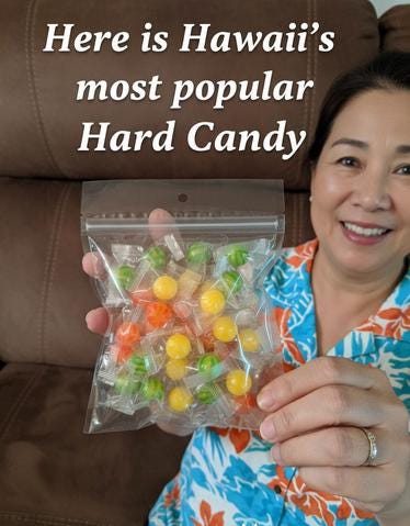 Tropical Trio Hard Candy Blend Pineapple, Lilikoi, Strawberry/Pineapple Fusion Gift Giving 5oz
