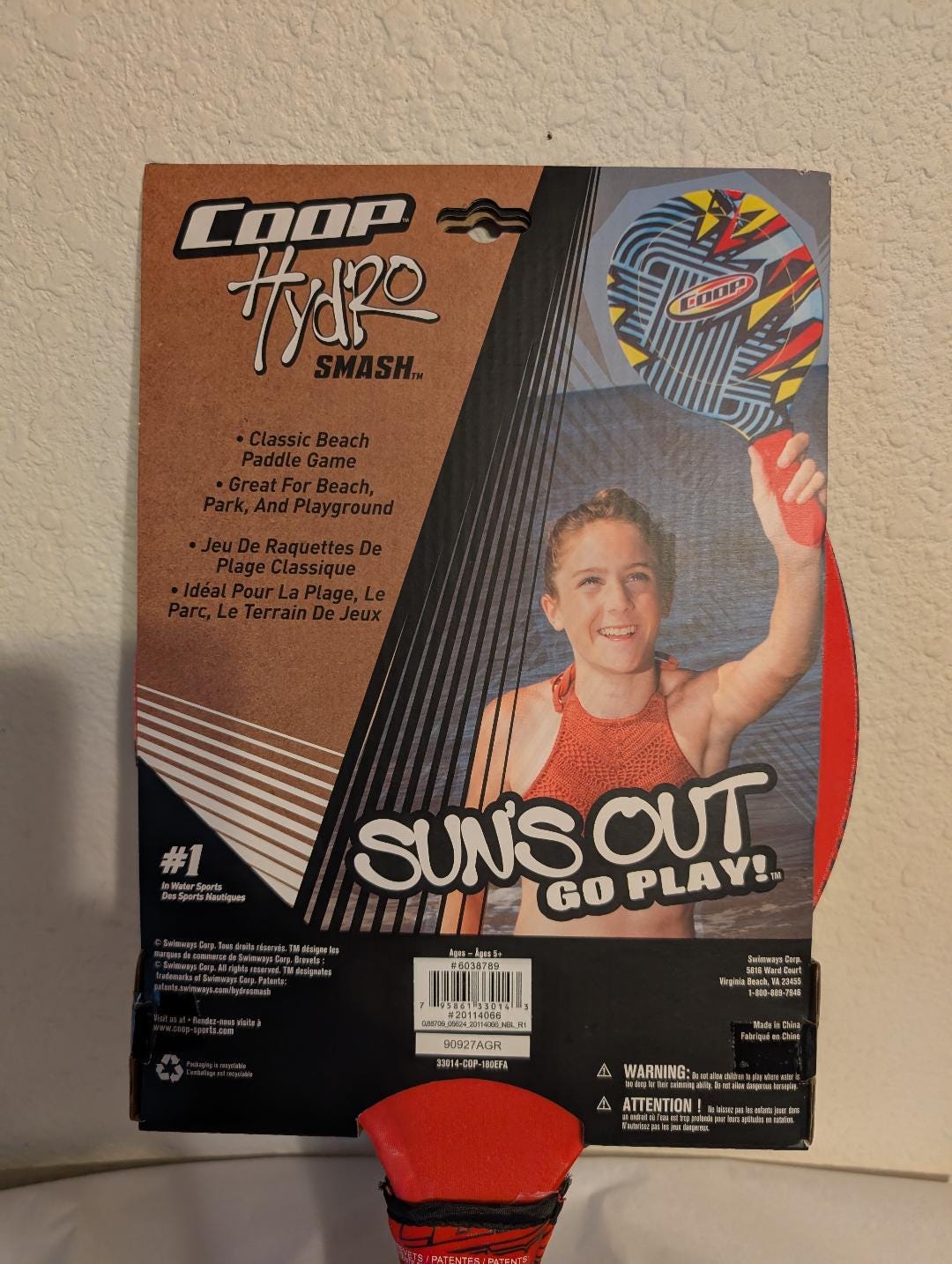 Coop Beach Paddle Game Set Hydro Smash Outdoor Game Multi-Color