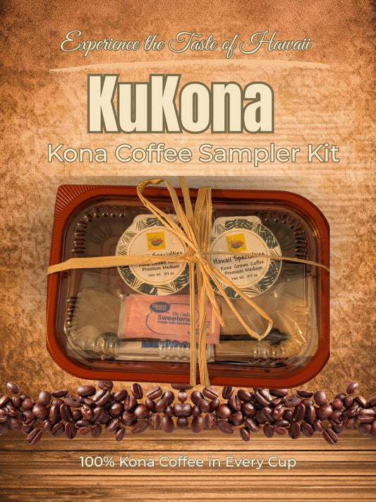 100% Kona Coffee K-Cup Kit – Single Serve Travel Coffee Gift