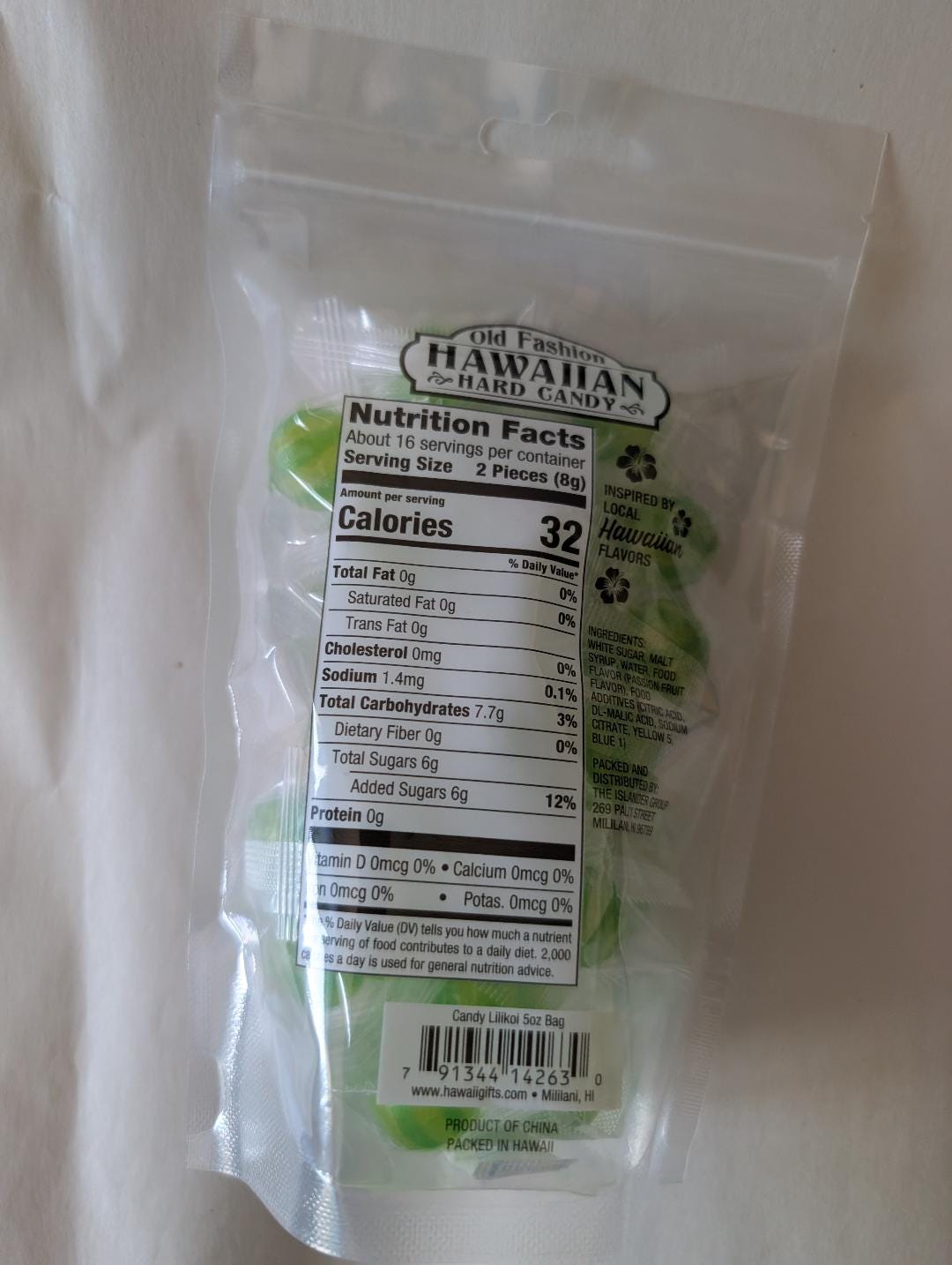 Passion Fruit Hard Candy Lilikoi Tropical Snacks Treats Gift Giving 5oz