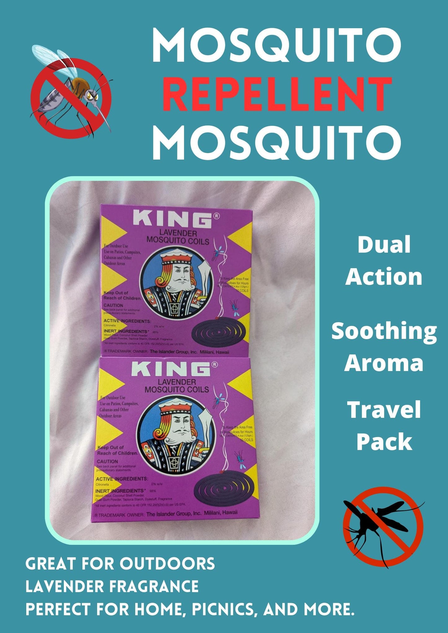 Lavender Mosquito Repellent Citronella Repellent 2 Pack