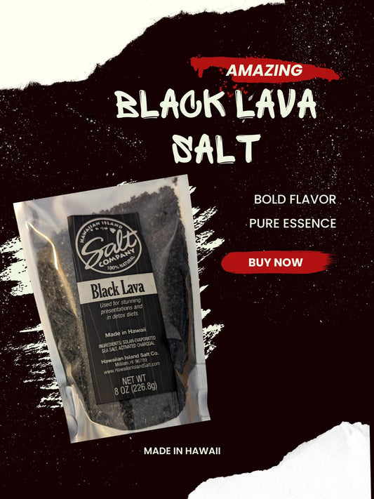 Hawaiian Black Lava Salt: Bath, Spa & Rituals - 8 oz